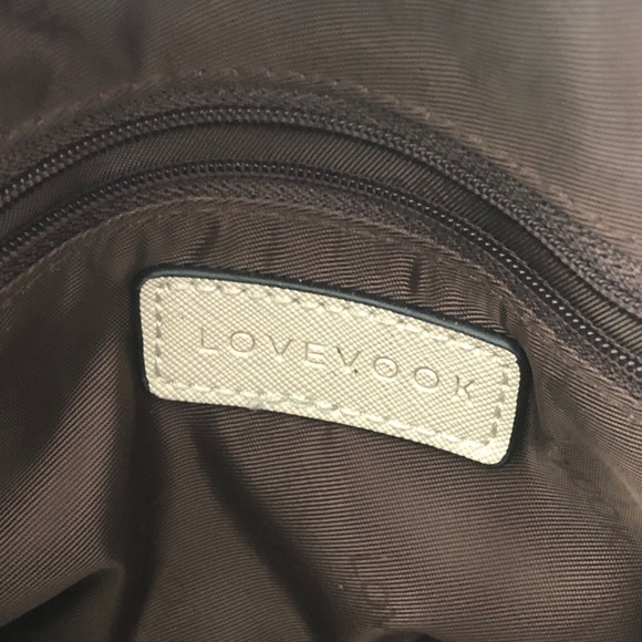 LOVENOOK Cream Purse Women’s Small Crossbody Bag Double Zip Gold Accents - Picture 15 of 17